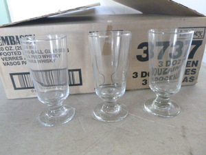Case of 10 Ounce Footed Hi-Ball Glasses