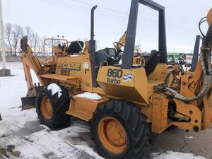 lot 14 image: 1998 Case Model 860 Turbo 4 x 4 x 4 Cable PlowBack Hoe