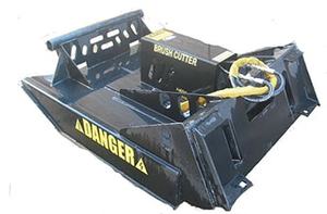 lot 20 image: Brand New Universal Mount Bobcat Skid Loader Skid Steer 72 Brush CutterBrush Hog With Push Bar