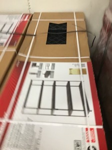 Pallet with 8 Husky 18 in. D x 48 in. W x 78 in. H 5-Shelf Steel and Resin Commercial Shelving Unit in Black new