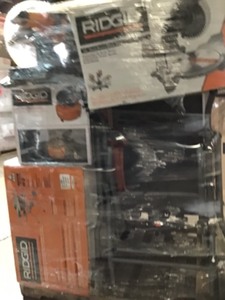Pallet with Ridgid Power Tools customer returns