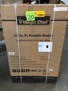 Magic Chef  2.0 cu. ft. Compact Top Load Washing Machine in White, Portable with Stainless Steel Tub new