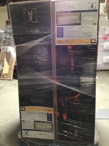 Pallet with Bathroom Construction Items- Bathtubs and Shower Pans