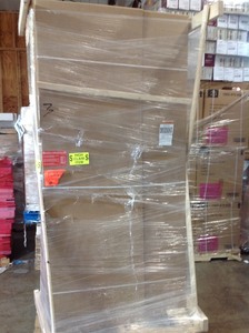 MMI Door  36 in. x 80 in. Primed Molded MDF Cashal Sliding Barn Door with Hardware Kit new