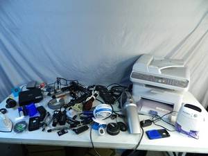 lot 92 image: Printer, Hair Care, Assorted Electronics