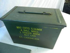 lot 19 image: 2 US Military Surplus Ammo Cans