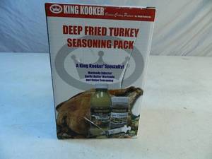 lot 23 image: New King Kooker Deep Fried Turkey Seasoning Pack