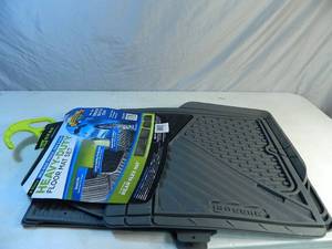 lot 41 image: New 4 Piece Mid Size Truck, SUV, CUV Heavy Duty Floor Mat Set