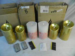 lot 75 image: 6 Luminara Flameless Candles