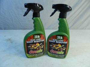 lot 82 image: 2 New Bottles of Gas Log Soot Remover