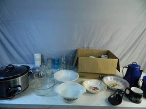 lot 140 image: Fire King, Canning Jars, and More