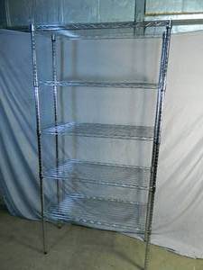 lot 8 image: 5 Tier Wire Shelf