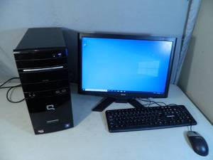 lot 11A image: Compaq Desktop Computer w Fresh Install