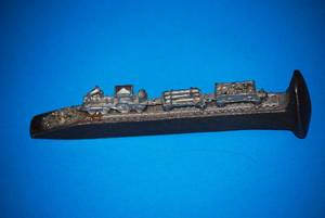 lot 37 image: Train on railroad spike