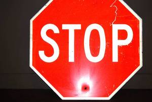 lot 26 image: U.S Traffic STOP sign (retired)