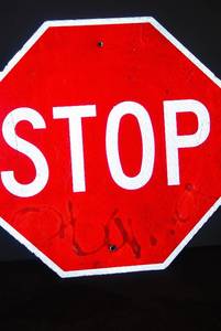 lot 33 image: Big STOP sign (retired)