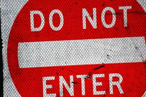 lot 31 image: Do Not Enter sign (retired)