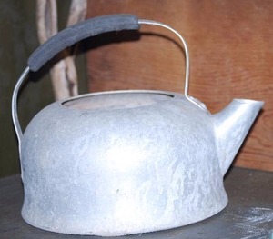lot 68 image: Antique Aluminum Tea Pot