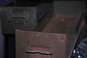 lot 88 image: Safe T Stak Vintage industrial steal stacking index cabinets