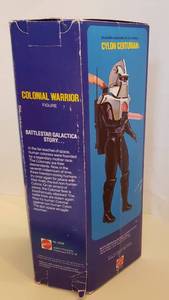 lot 30 image: 1978 Battlestar Galactica Colonial Warrior 12in action figure with box
