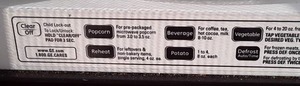 lot 85 image: GE Stainless steel under cabinet microwave