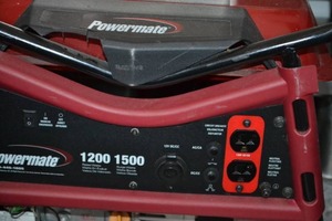 lot 80 image: Powermate 1200 1500 Generator