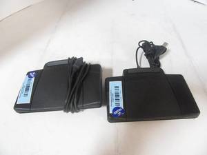 Pair of Phillips USB Foot Control for Digital Transcription Tested