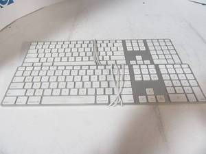 Lot of 2 Ultra Thin Apple Keyboards wnumber pads