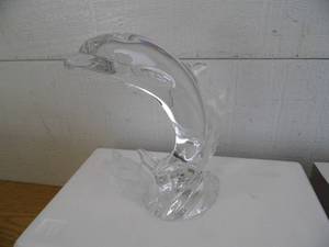 Lead Crystal Dolphin Figure