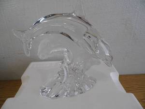 Lead Crystal Dolphin Figure