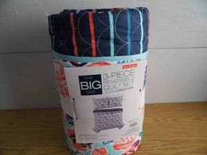 The Big One 3 Pc Reversible Quilt Set