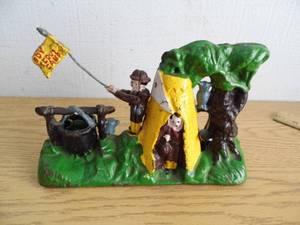 Boy Scout Cast Iron Bank