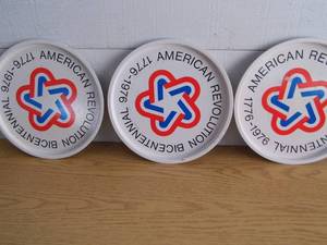 Lot of 3 Bi-Centennial Trays