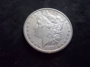1881 S Morgan Silver Dollar