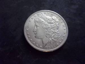 1884 O Morgan Silver Dollar