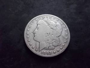 1893 O Morgan Silver Dollar
