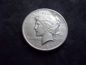 1921 Peace Silver Dollar