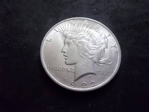 1922  Silver Peace Dollar
