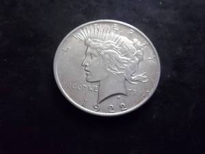 1922 D  Silver Peace Dollar