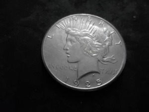 1925 S Peace Silver Dollar