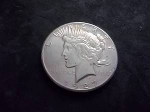1927 Peace Silver Dollar