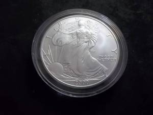 2000 US American Eagle Silver Round 1-Oz. .999 Fine
