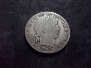 1905 S Barber Half Dollar
