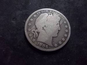 1906 D Barber Half Dollar