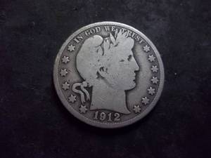 1912 D Barber Half Dollar