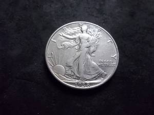 1938 D  Walker Half Dollar