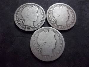 1893, 1894, 1895 Barber Quarters