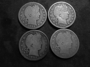 1896, 1897, 1898, 1899 O Barber Quarters