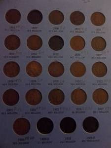 Whitman Folder With 28 Indian Head Cents From 1857 To 1909