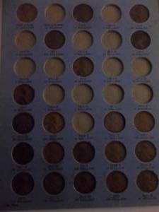 Partial Collection Of Lincoln Cents 1909-1945 83 Coins In All In Whitman Album